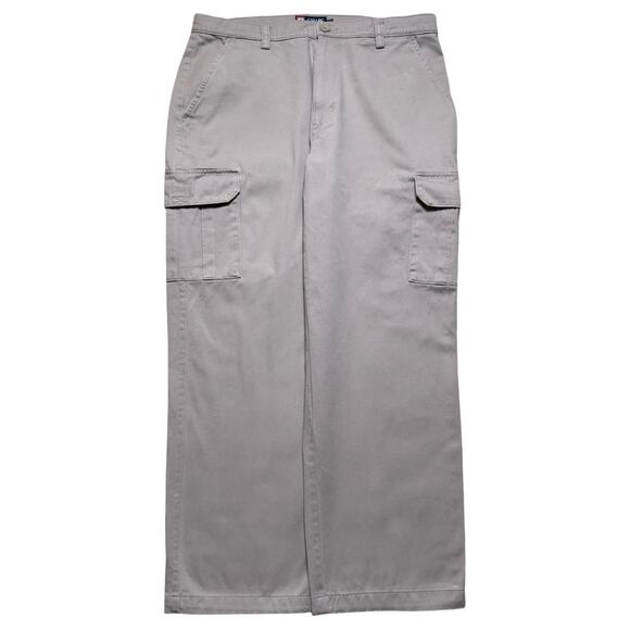 Chaps Beige Khaki Cargo Pants Workwear Utility Casual Vintage 36 X 30 Y2K - Picture 1 of 7